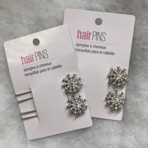 (TWO SETS!) NWT🧚🏻‍♀️PROM CRYSTAL HAIR PINS